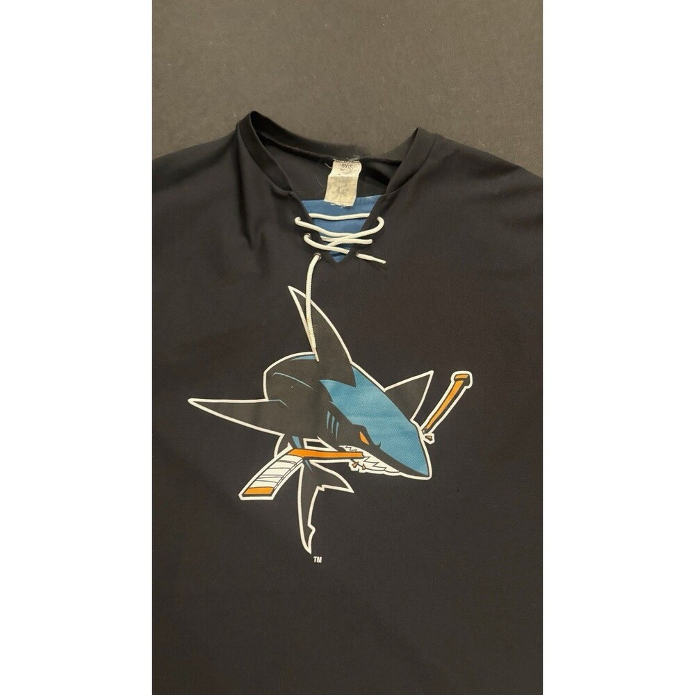 Ultra Rare San Jose Sharks Black Armor Seagate Jersey Sz Large Stadium Giveaway